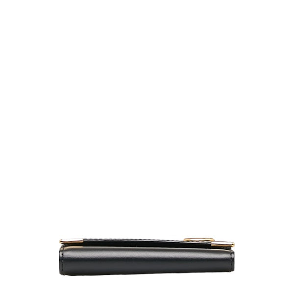 ダンヒル オックスフォード ロゴ ゴールド金具  キーケース 6連 ブラック レザー メンズ Dunhill 【中古】