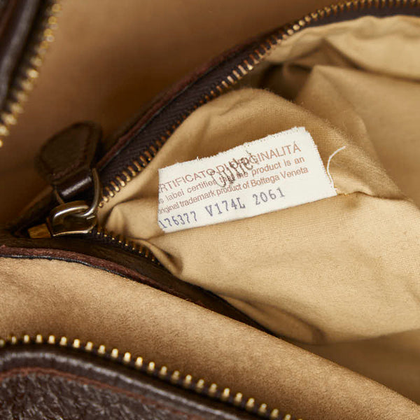 ボッテガヴェネタ ミニボストンバッグ ハンドバッグ ブラウン レザー パイソン レディース BOTTEGAVENETA 【中古】