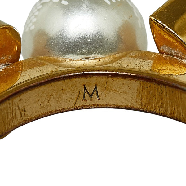 ルイ ヴィトン チャーミー リング 指輪 #M M75482 ゴールド メッキ フェイクパール レディース LOUIS VUITTON 【中古】