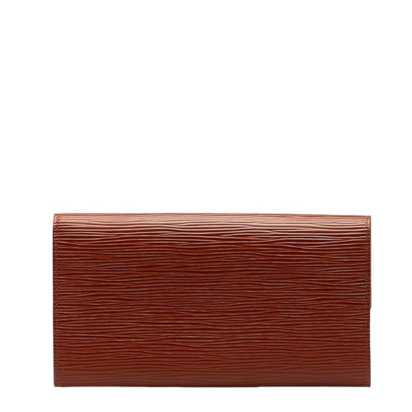 ルイ ヴィトン エピ ポシェット ポルトモネ クレディ 長財布 M63573 ケニアブラウン レザー レディース LOUIS VUITTON 【中古】