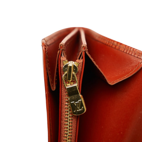 ルイ ヴィトン エピ ポシェット ポルトモネ クレディ 長財布 M63573 ケニアブラウン レザー レディース LOUIS VUITTON 【中古】