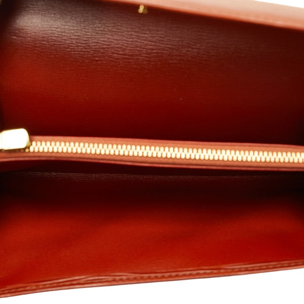 ルイ ヴィトン エピ ポシェット ポルトモネ クレディ 長財布 M63573 ケニアブラウン レザー レディース LOUIS VUITTON 【中古】