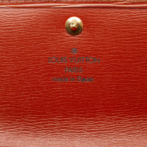 ルイ ヴィトン エピ ポシェット ポルトモネ クレディ 長財布 M63573 ケニアブラウン レザー レディース LOUIS VUITTON 【中古】
