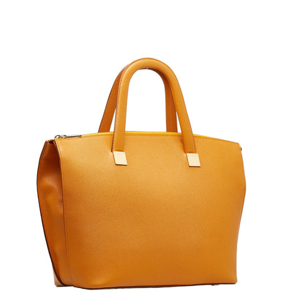 セリーヌ ハンドバッグ トートバッグ オレンジ レザー レディース CELINE 【中古】