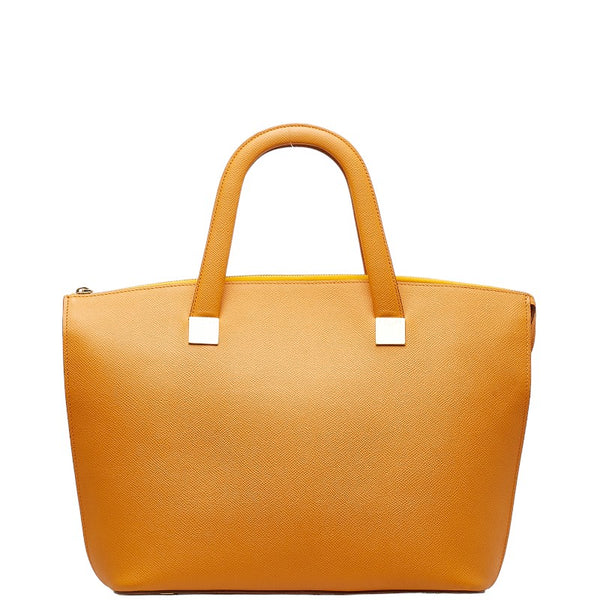 セリーヌ ハンドバッグ トートバッグ オレンジ レザー レディース CELINE 【中古】
