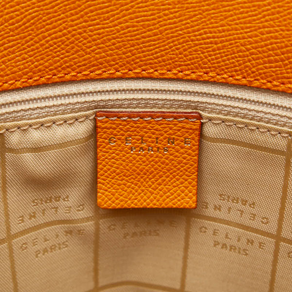 セリーヌ ハンドバッグ トートバッグ オレンジ レザー レディース CELINE 【中古】