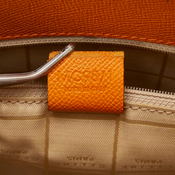 セリーヌ ハンドバッグ トートバッグ オレンジ レザー レディース CELINE 【中古】