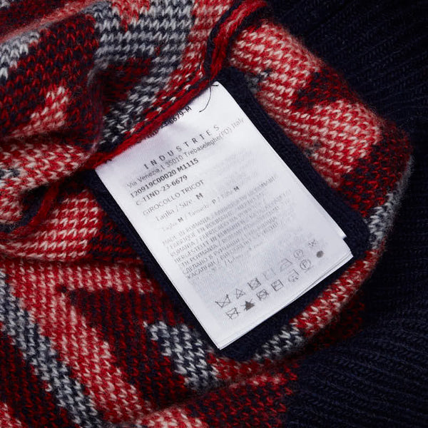 モンクレール トリコロール ニット サイズ:M ネイビー レッド ウール レディース MONCLER 【中古】