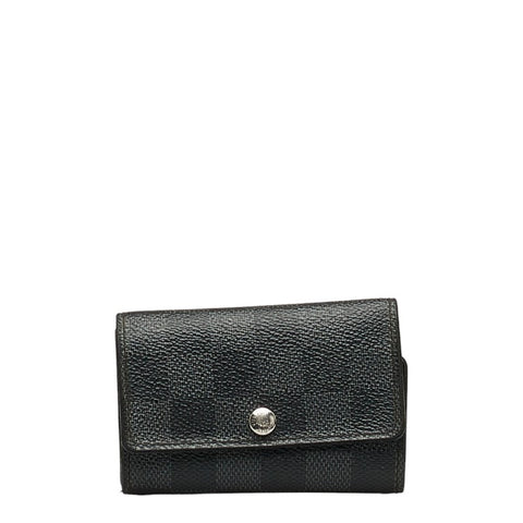 ルイ ヴィトン ダミエ グラフィット ミュルティクレ6 キーケース N62662 ブラック PVC レザー メンズ LOUIS VUITTON 【中古】