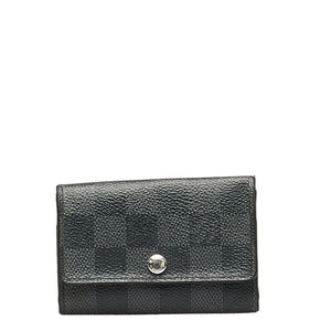 ルイ ヴィトン ダミエ グラフィット ミュルティクレ6 キーケース N62662 ブラック PVC レザー メンズ LOUIS VUITTON 【中古】