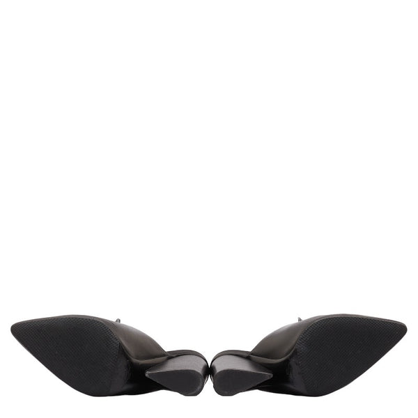 サルヴァトーレフェラガモ ガンチーニ パンプス 6 732891 ブラック レザー レディース Salvatore Ferragamo 【中古】