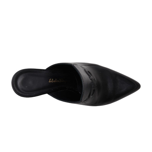 サルヴァトーレフェラガモ ガンチーニ パンプス 6 732891 ブラック レザー レディース Salvatore Ferragamo 【中古】