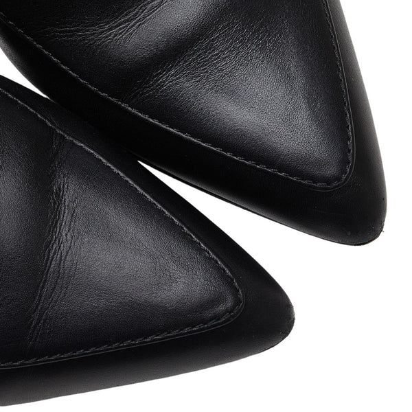 サルヴァトーレフェラガモ ガンチーニ パンプス 6 732891 ブラック レザー レディース Salvatore Ferragamo 【中古】