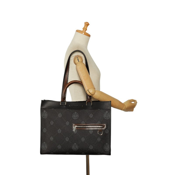 ベルルッティ ウリス スモール ハンドバッグ トートバッグ 2WAY ブラック ブラウン PVC レザー メンズ Berluti 【中古】