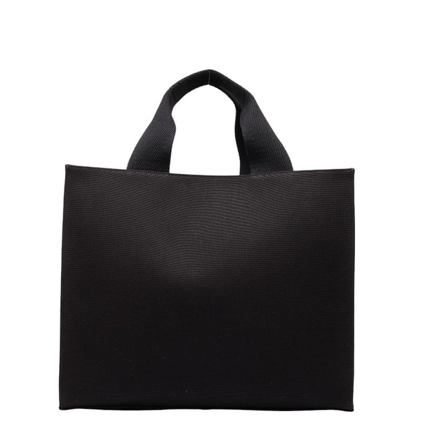 フェンディ ×VERSACA ヴェルサーチ FENDACE フェンダーチェ ラ メデューサ 総柄 トートバッグ ショルダーバッグ 2WAY 8BH395 ブラック イエロー キャンバス レディース FENDI 【中古】