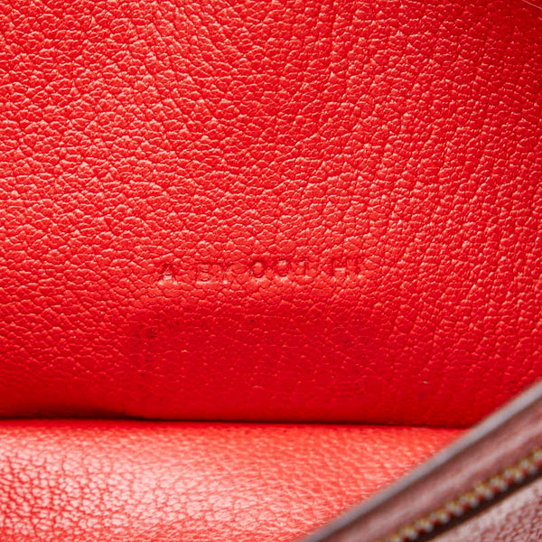エルメス ベアンスフレ 二つ折り財布 長財布 ルージュ レッド レザー レディース HERMES 【中古】