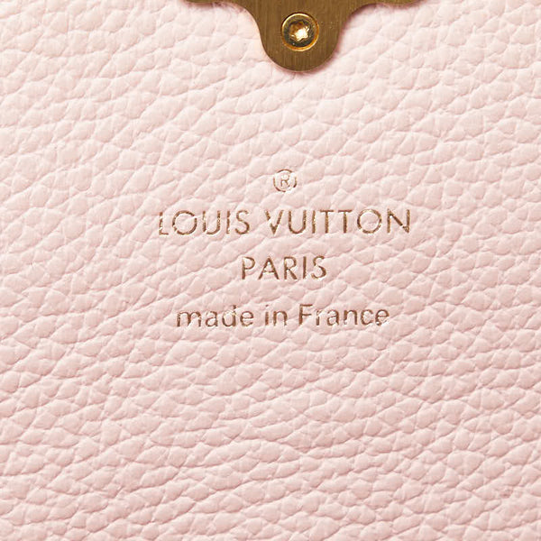 ルイ ヴィトン ダミエ ポルトフォイユ クラプトン 長財布 N64447 マグノリア ピンク ブラウン PVC レザー レディース LOUIS VUITTON 【中古】