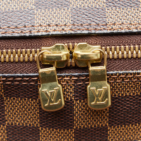 ルイ ヴィトン ダミエ ナヴィグリオ 斜め掛け ショルダーバッグ N45255 ブラウン PVC レザー レディース LOUIS VUITTON 【中古】