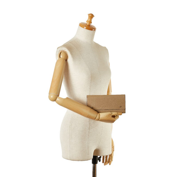 セリーヌ ラージフラップ 長財布 SPG5125 ベージュ レザー レディース CELINE 【中古】