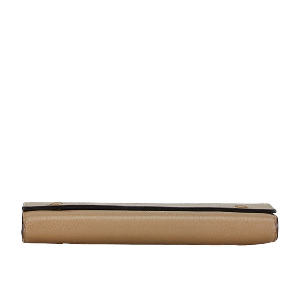 セリーヌ ラージフラップ 長財布 SPG5125 ベージュ レザー レディース CELINE 【中古】