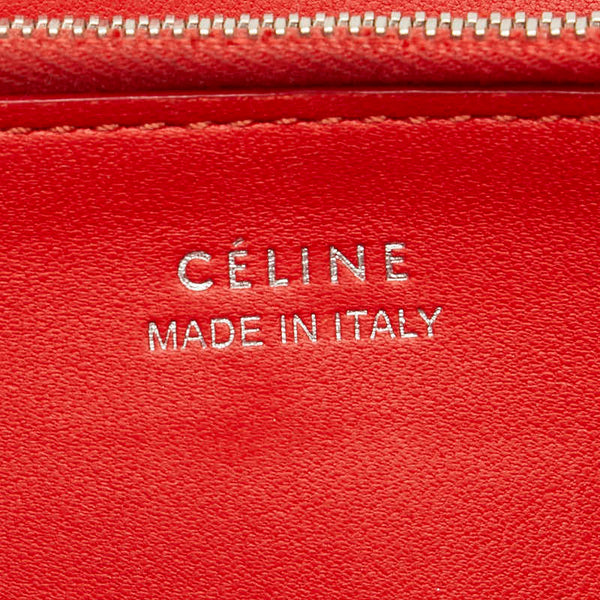 セリーヌ ラージフラップ 長財布 SPG5125 ベージュ レザー レディース CELINE 【中古】