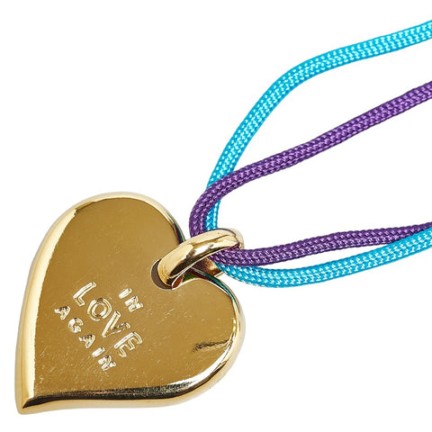 サンローラン ハート モチーフ IN LOVE AGAIN ネックレス チョーカー ゴールド メッキ レディース SAINT LAURENT 【中古】