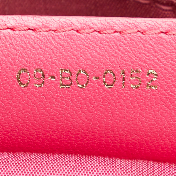 ディオール グランヴィル カナージュ ハンドバッグ ショルダーバッグ 2WAY ピンク レザー レディース Dior 【中古】