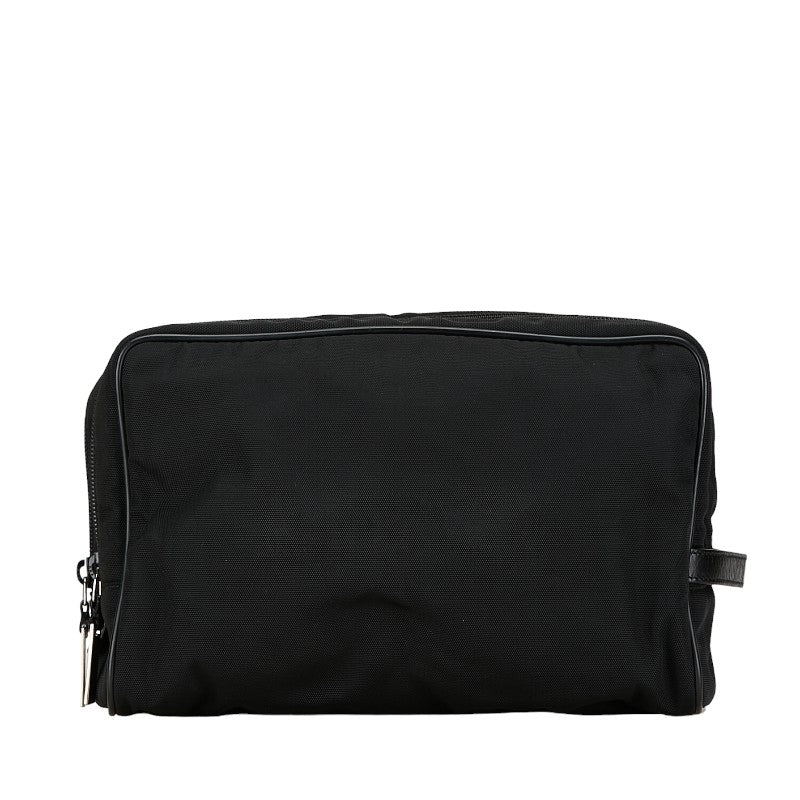 グッチ セカンドバッグ クラッチバッグ  014 1130 ブラック ナイロン レザー レディース GUCCI 【中古】