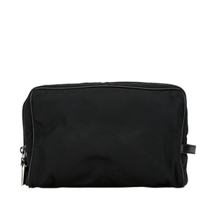 グッチ セカンドバッグ クラッチバッグ  014 1130 ブラック ナイロン レザー レディース GUCCI 【中古】