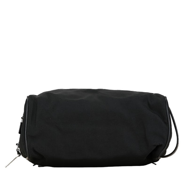 グッチ セカンドバッグ クラッチバッグ  014 1130 ブラック ナイロン レザー レディース GUCCI 【中古】