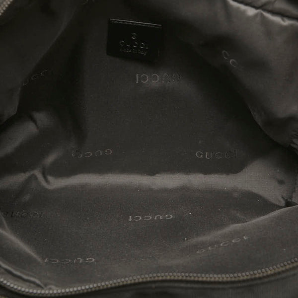 グッチ セカンドバッグ クラッチバッグ  014 1130 ブラック ナイロン レザー レディース GUCCI 【中古】