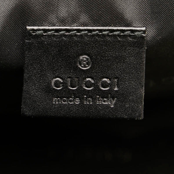 グッチ セカンドバッグ クラッチバッグ  014 1130 ブラック ナイロン レザー レディース GUCCI 【中古】