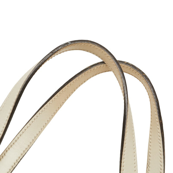 グッチ クラフト トートバッグ ハンドバッグ 269878 ベージュ ホワイト キャンバス レザー レディース GUCCI 【中古】