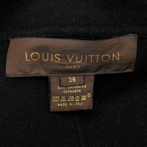 ルイ ヴィトン ダウンコート ブラック カシミヤ レディース LOUIS VUITTON 【中古】