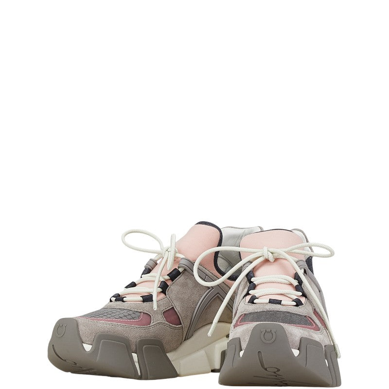 サルヴァトーレフェラガモ ダッドスニーカー その他靴 ピンク マルチカラー レザー コットン レディース Salvatore Ferragamo 【中古】