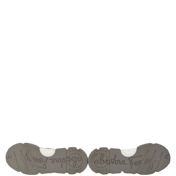 サルヴァトーレフェラガモ ダッドスニーカー その他靴 ピンク マルチカラー レザー コットン レディース Salvatore Ferragamo 【中古】