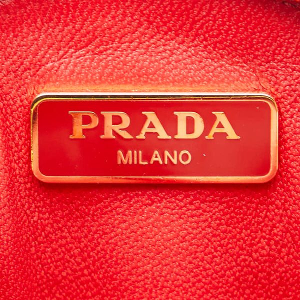 プラダ コインケース 小銭入れ 1M1443 レッド サフィアーノレザー レディース PRADA 【中古】