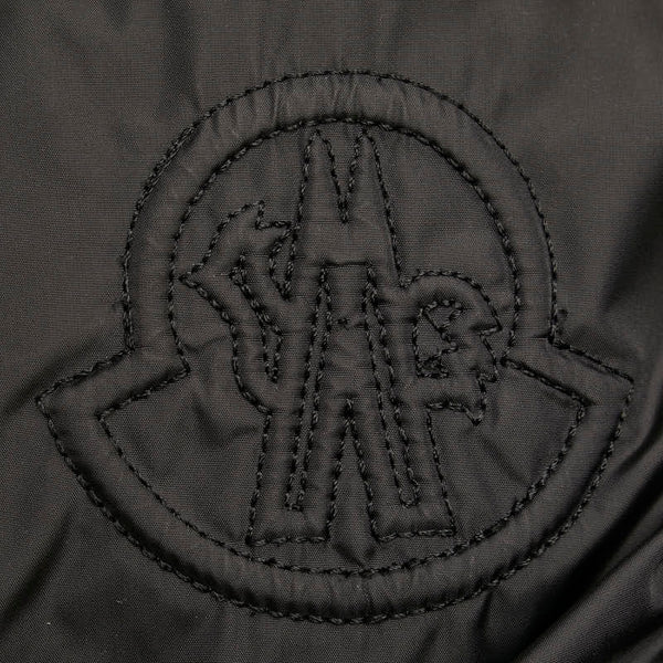 モンクレール ロゴ ダウンベスト ブラック ナイロン ポリエステル レディース MONCLER 【中古】