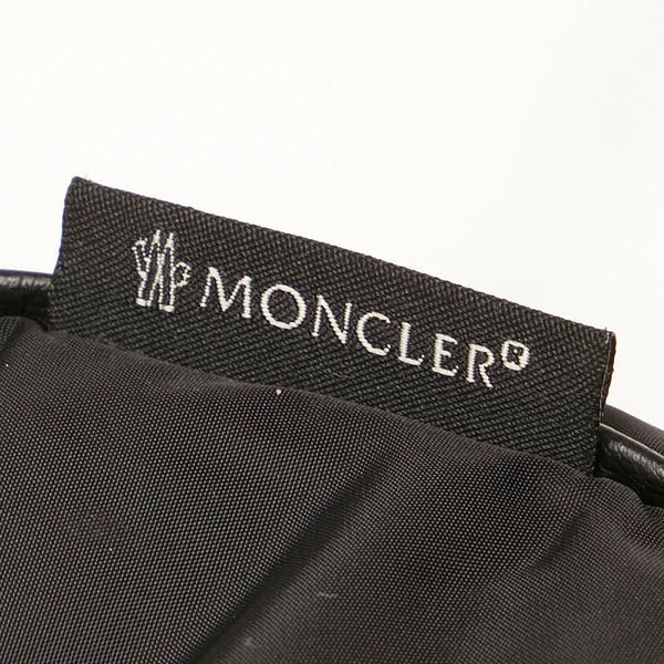 モンクレール ロゴ ダウンベスト ブラック ナイロン ポリエステル レディース MONCLER 【中古】