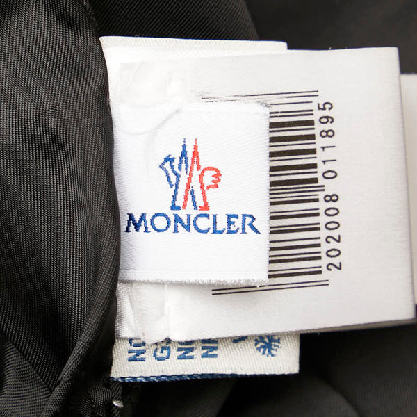 モンクレール ロゴ ダウンベスト ブラック ナイロン ポリエステル レディース MONCLER 【中古】