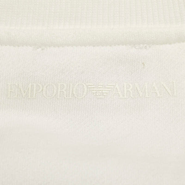 アルマーニ マンガベア スウェットトレーナー サイズ:38 ホワイト ネイビー マルチカラー コットン ポリエステル レディース ARMANI 【中古】