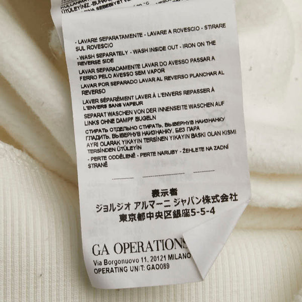 アルマーニ マンガベア スウェットトレーナー サイズ:38 ホワイト ネイビー マルチカラー コットン ポリエステル レディース ARMANI 【中古】