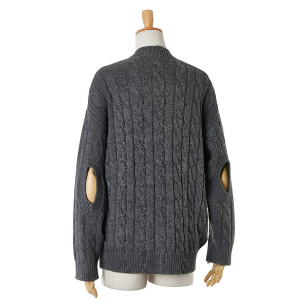 プラダ ニット カーディガン サイズ：38 グレー カシミヤ レディース PRADA 【中古】