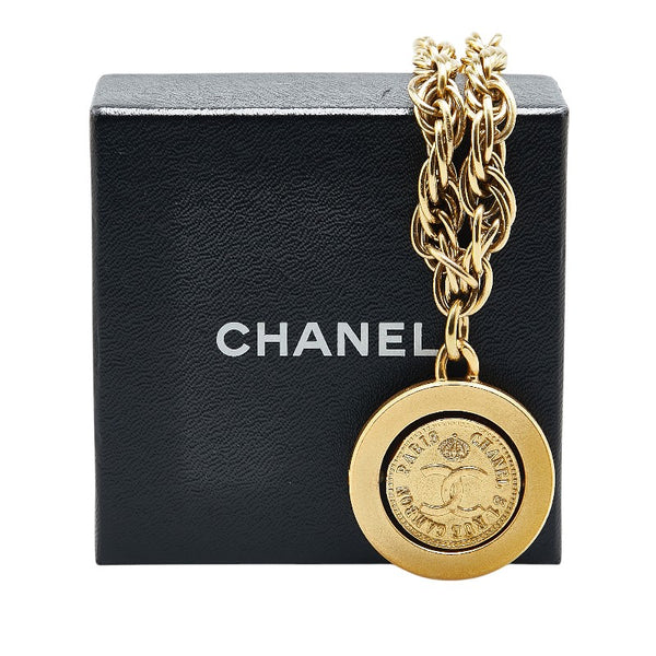 シャネル ヴィンテージ ココマーク 31 RUE CAMBON カンボン チェーン ネックレス ゴールド メッキ レディース CHANEL 【中古】