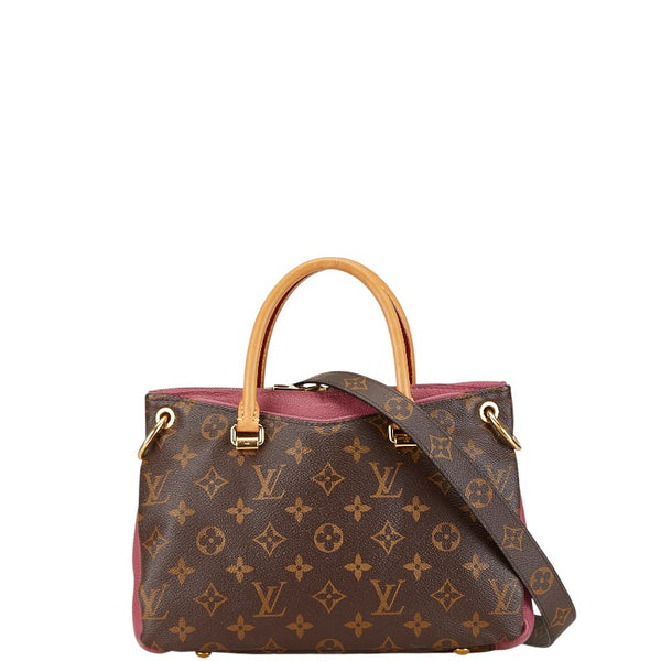 ルイ ヴィトン モノグラム パラスBB ハンドバッグ ショルダーバッグ 2WAY M41634 グレープ ピンク PVC レザー レディース LOUIS VUITTON 【中古】