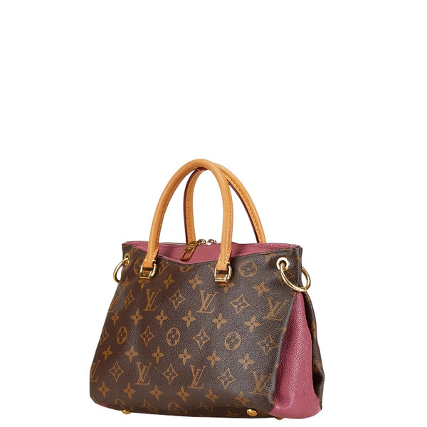 ルイ ヴィトン モノグラム パラスBB ハンドバッグ ショルダーバッグ 2WAY M41634 グレープ ピンク PVC レザー レディース LOUIS VUITTON 【中古】