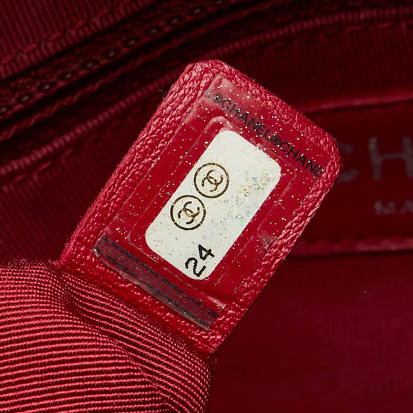 シャネル ガブリエル チェーン ショルダーバッグ ブラック フェルト レザー レディース CHANEL 【中古】