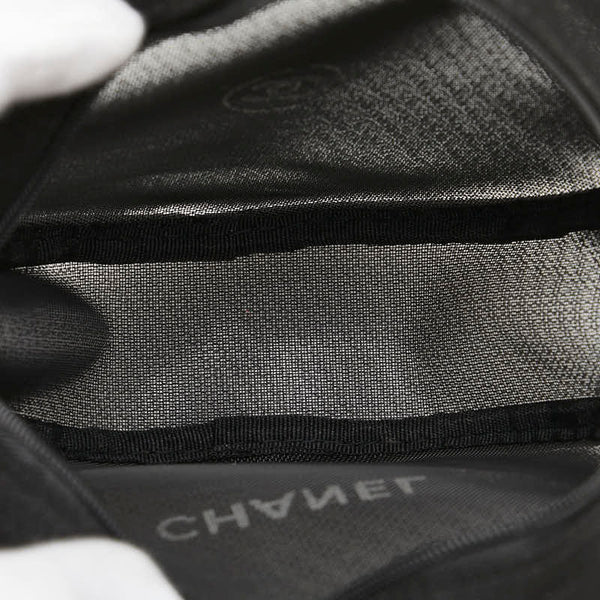 シャネル ココマーク ポーチ マルチケース 小物入れ ブラック ナイロン レディース CHANEL 【中古】