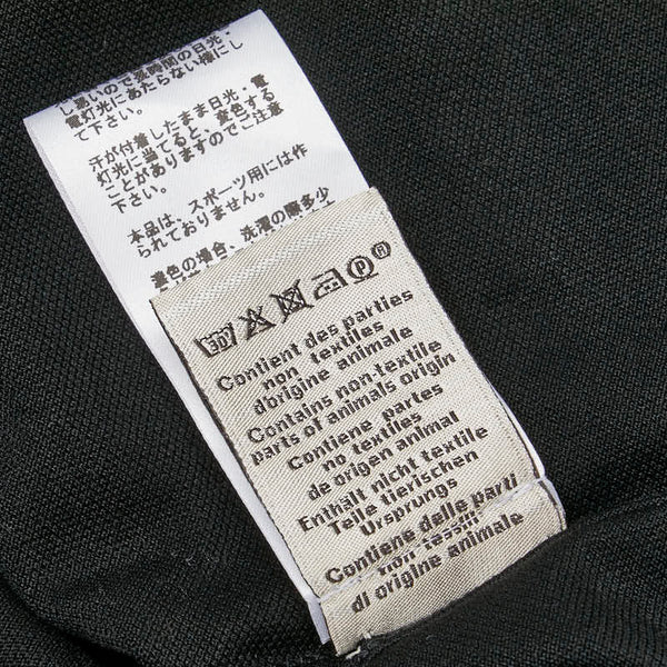 エルメス Hロゴ刺繍 半袖 ポロシャツ サイズ：L ブラック コットン メンズ HERMES 【中古】