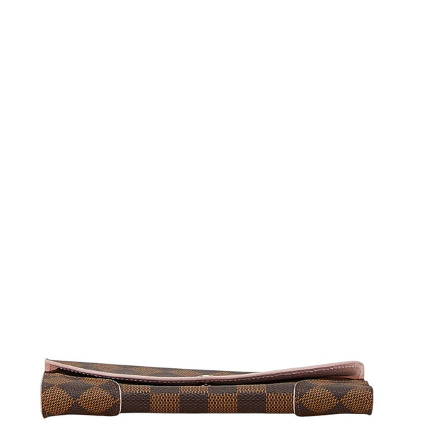 ルイ ヴィトン ダミエ ポルトフォイユ カイサ 長財布 N61227 ローズバレリーヌ ピンク PVC レザー レディース LOUIS VUITTON 【中古】